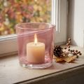 Glaskruka Ø10cm H8,5cm gammalrosa | Floristik24.se