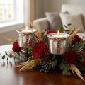 Ljushållare för värmeljus silver Ø6cm H10cm 2st | Floristik24.se