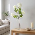 Snowball Artificiell Viburnum-gren Vita Blommor L90cm | Floristik24.se