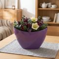 Plantbåt dekorativ skål lila 20×9cm H12cm | Floristik24.se