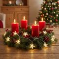 LED-ljusslinga stjärnor 20 mikro-LED varmvita timer 6 st | Floristik24.se