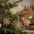 Julstråstjärnor julgransdekorationer 8 cm 12 stycken | Floristik24.se