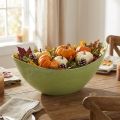 Dekorskål plast ljusgrön 39cm x 13cm H13cm 1 st | Floristik24.se