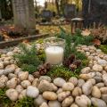 River Pebbles naturlig kräm 3-5cm 1kg | Floristik24.se