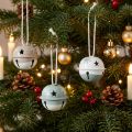 Metallklockor Julklockor Mintbeige Ø3cm 16 st | Floristik24.se