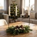 Ljusstake, ljushållare adventskrans 27,5cm H18,5cm | Floristik24.se