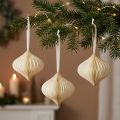 Honeycomb bollar honeycomb bollar lök vitguld Ø8cm 4 st | Floristik24.se