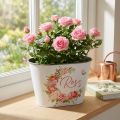 Planteringskruka, dekorativa krukrosor, blomsterskål L19cm H12,5cm | Floristik24.se