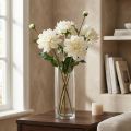 Konstgjord blomma Dahlia Vit Konstgjord blomma med knopp H57cm | Floristik24.se