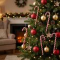 Julgransdekoration godisrör 18cm 12st | Floristik24.se