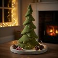Konstgjord julgran gran grön flockad 45cm | Floristik24.se