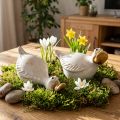 Dekorativ anka i keramik för den perfekta blickfångaren i vardagsrummet, 13 cm, 2 stycken | Floristik24.se