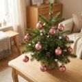 Mini julkulor gammalrosa glaskulor Ø2,5 cm 22 st | Floristik24.se