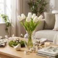 Konstgjord tulpan, realistisk dekoration, hållbar konstgjord blomma för hemmet, 21 cm, 6 stycken | Floristik24.se