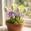 Påskägg plast Påskdekoration växtpluggar H6cm 12 st | Floristik24.se