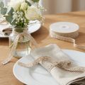 Dekorativt band smycken band virkat spetsband beige W12mm L20m | Floristik24.se