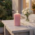 PURE pelarljus 130/70 rosa dekorativt ljus hållbart naturligt vax | Floristik24.se