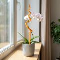 Orkidéstång, plast, orange, klätterhjälp för orkidéer, H64cm | Floristik24.se