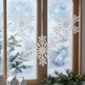 Snöflinga dekoration iskristall för upphängning 18×20cm 4st | Floristik24.se