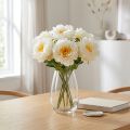 Pioner Konstpioner Vit Gula Konstgjorda Blommor 7 St | Floristik24.se