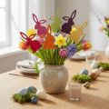 Påskhare blomproppar i trä Påskharar 30,5cm 18 st | Floristik24.se