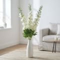 Delphinium Vita Konstgjorda Delphinium Silk Blommor Konstgjorda Blommor 3st | Floristik24.se