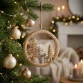 Hängande dekorationsfönster Juldekoration renträdekoration 19,5cm | Floristik24.se