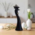Påskdekoration kycklingdekoration tupp svart guld Ø9cm H29cm | Floristik24.se