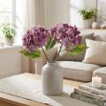 Konstgjorda hortensior Lila konstgjorda blommor hortensia 34cm 2st | Floristik24.se