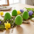 Ägg Påskdekoration med ben Påskäggsdekoration ägggrön H13cm 4 st | Floristik24.se