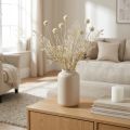 Torrt gräs konstgjord pampas gräs allium kräm, beige H60cm | Floristik24.se
