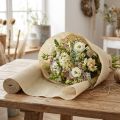 Florist crepe paper natur 50x250cm | Floristik24.se