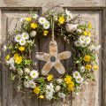 Blomma att hänga, trädekor med mönster, vårdekor natur, vit H19,5cm | Floristik24.se
