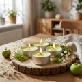 Doftljus äpple, värmeljus doft, rumsdoft ljus Ø3,5cm H1,5cm 18 st. | Floristik24.se