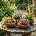 Kokosplanter, naturlig, 20 cm, 5 stycken | Floristik24.se