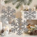 Snöflinga silver för upphängning Ø8cm - Ø12cm 9 st | Floristik24.se