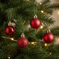 Julgransdekorationer julkula röd 3 cm 14 stycken | Floristik24.se