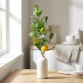 Dekorativ citrongren, blommor, frukt, konstgjorda medelhavsväxter, H68cm | Floristik24.se
