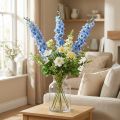 Artificiell Delphinium Blå Delphinium Artificiell blomma Sidenblommor | Floristik24.se