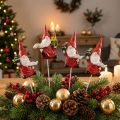 Jultomte dekorativ plugg tomte tomte 7cm 4 st | Floristik24.se
