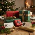 Deco wood stars lila julstjärnor självhäftande 4cm mix 36st | Floristik24.se