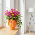 Plant Head Planter Byst Plant Kruka Orange 13,5×13×14cm | Floristik24.se