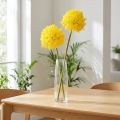 Allium Gul Blomma Konstgjord Lök 80cm Ø14,5cm 2st | Floristik24.se
