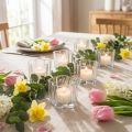 Värmeljushållare glasblomma