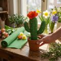Blomsterpapper med kräppapper grönt 50x250cm | Floristik24.se
