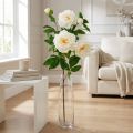 Silkesblomma pion konstgjord krämvit 135cm | Floristik24.se