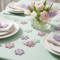 Träblommor spridda dekoration blommor lila/rosa/vit Ø3,5cm 48 st | Floristik24.se