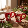 Julkoppar kopp jultomtekeramik 10,5cm 2st | Floristik24.se