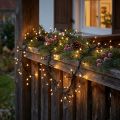 LED-ljuskedja för utvändig 288er 2,4m svart/varmvit | Floristik24.se