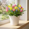 Plastkruka “Irys” Vit Ø17cm H14cm 1 st | Floristik24.se